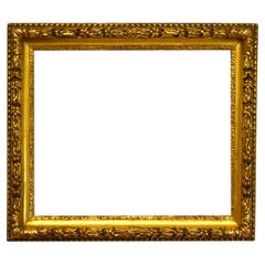English 22x26 inch Scoop Gold Leaf Frame circa 1885