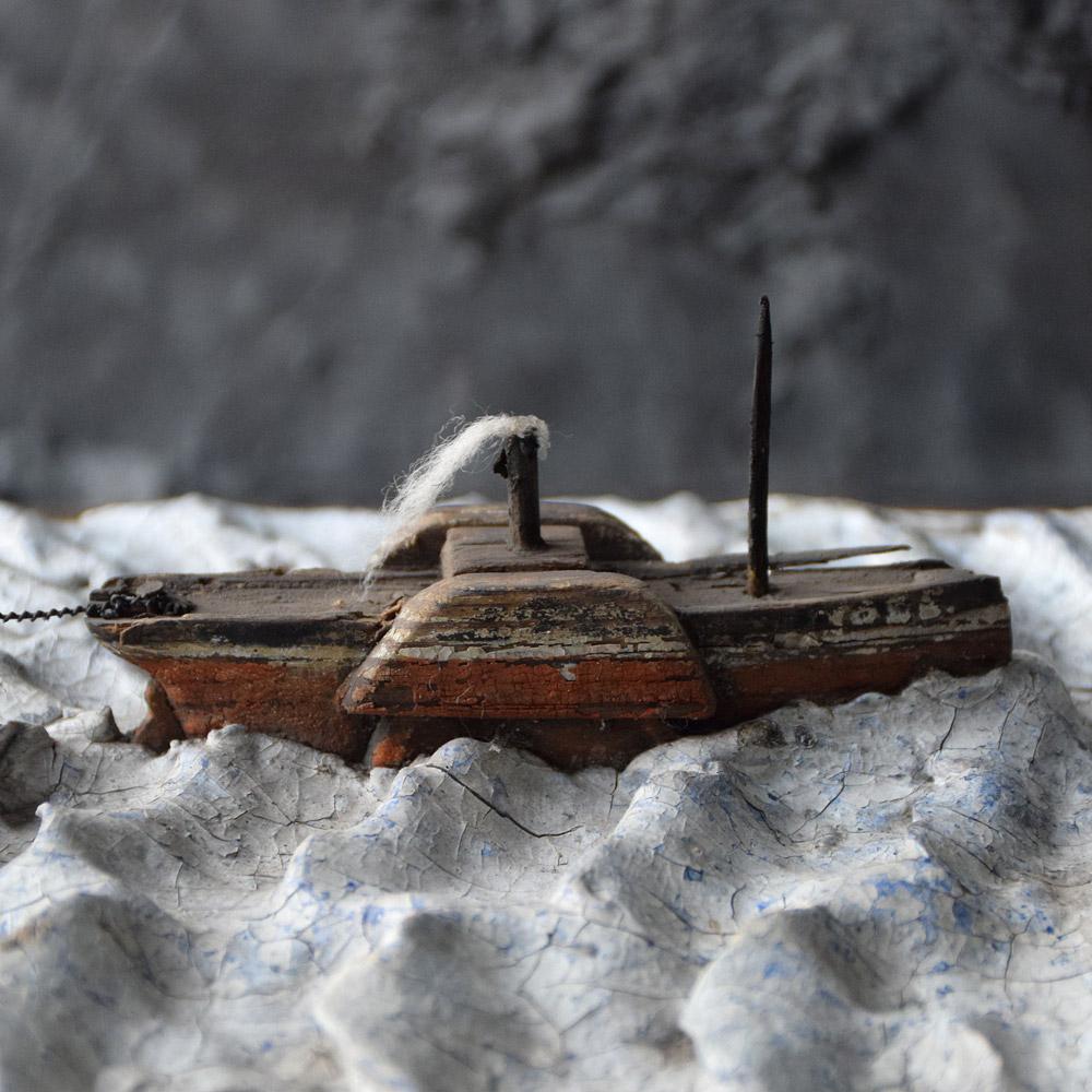 English Scratch Built Nautical Folk Art Diorama Display 3