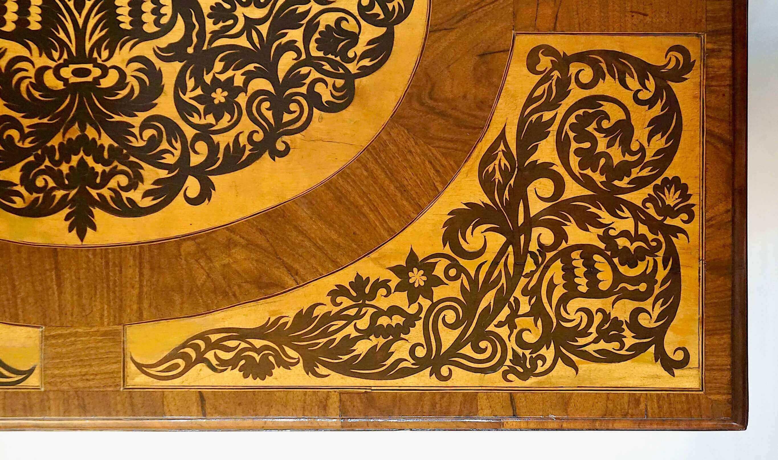 English Seaweed Marquetry Bureau Table or Desk with Royal Provenance, circa 1735 1
