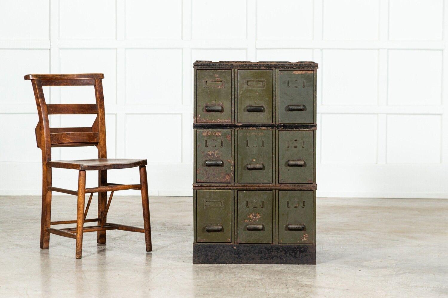 20th Century English sectional Filing Chest For Sale