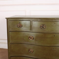 English Serpentine Front Commode