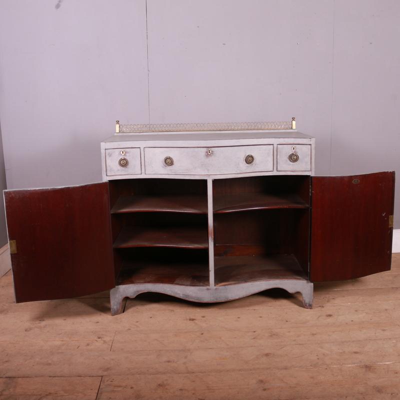 English Serpentine Front Sideboard For Sale 4