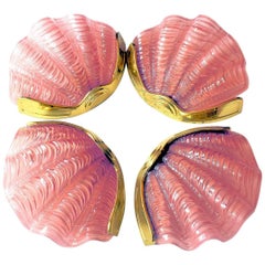 English Set of Four Matching 1930s Art Deco Wall Light Sconces