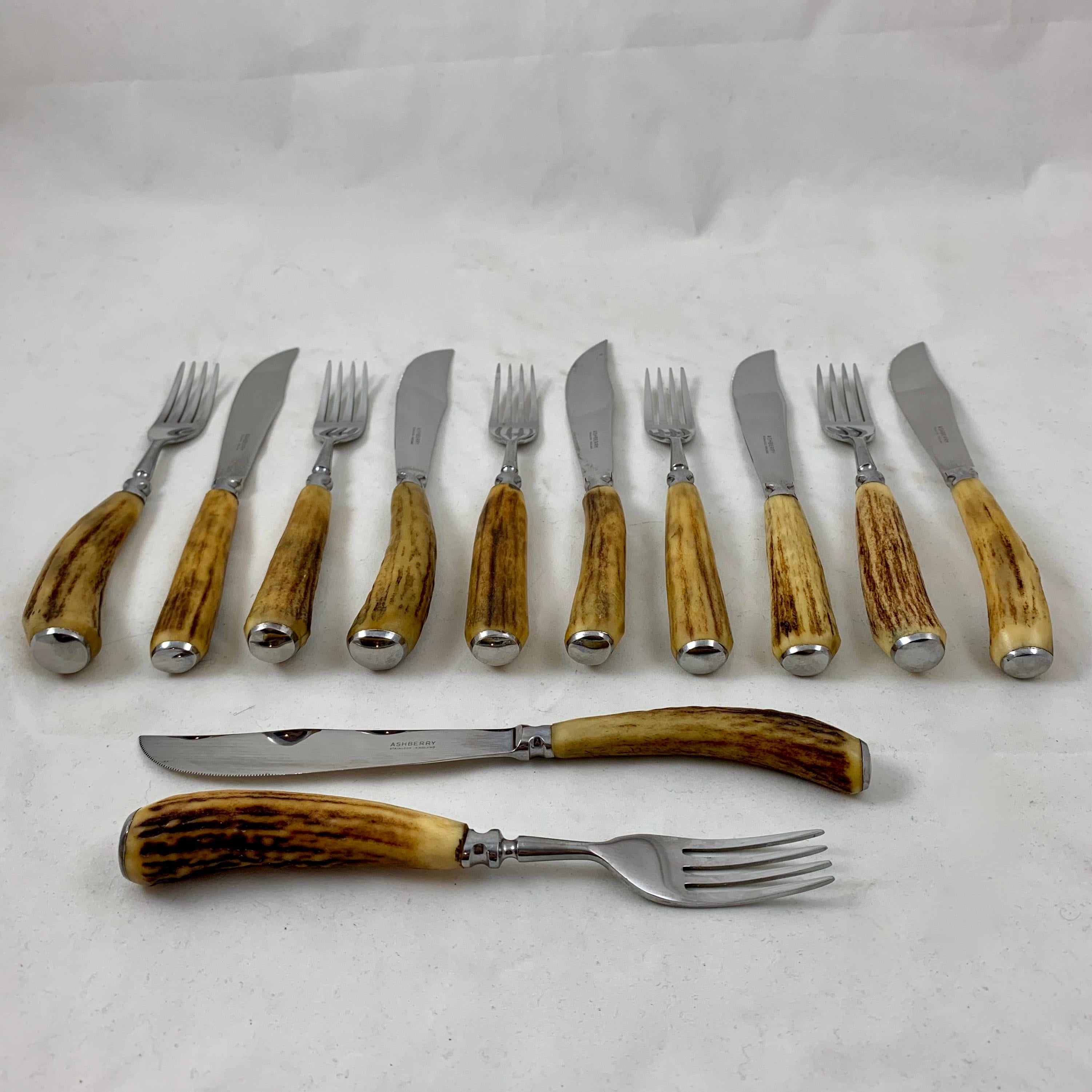 real stag horn cutlery sheffield england