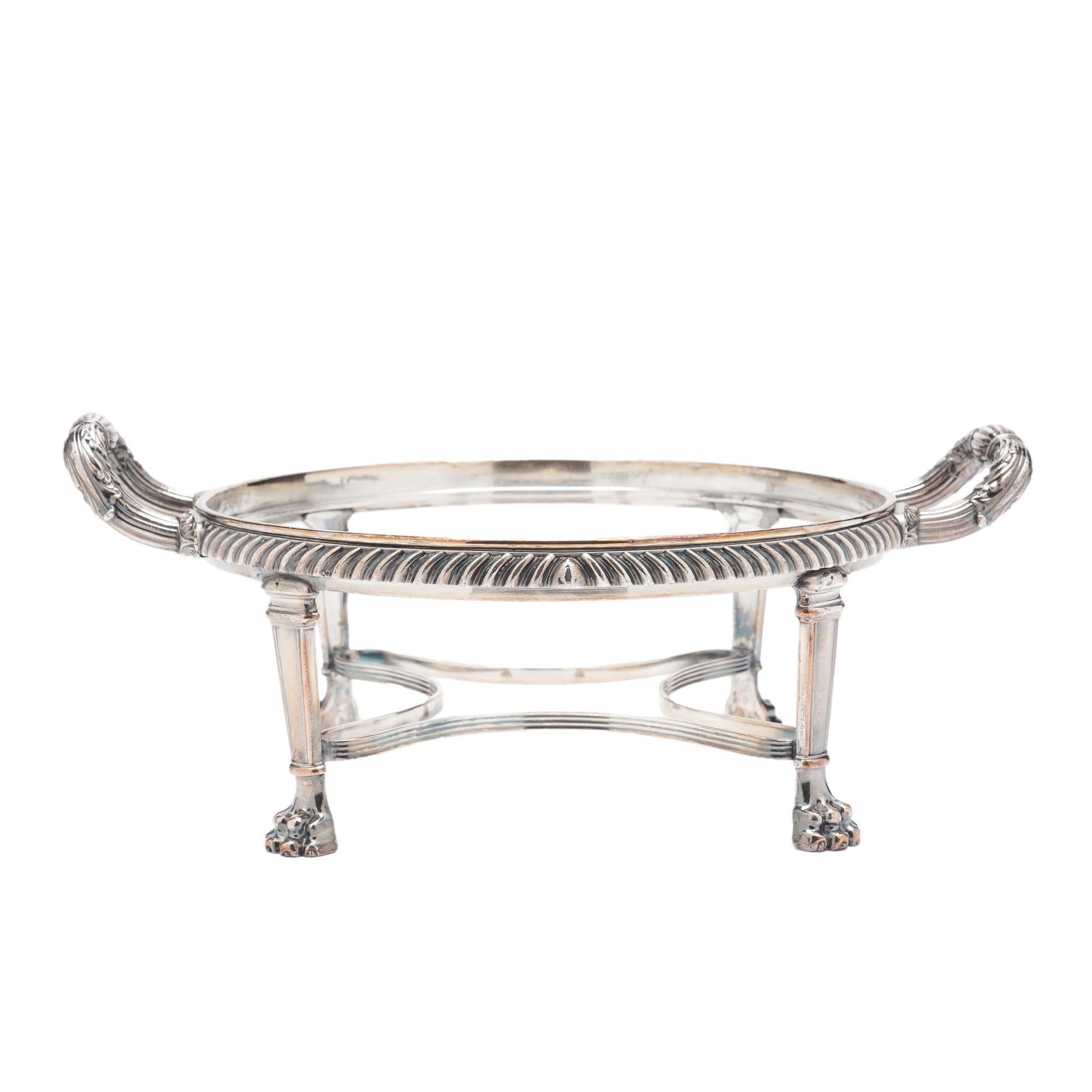 English Sheffield footed serving bowl, c. 1825 For Sale 6