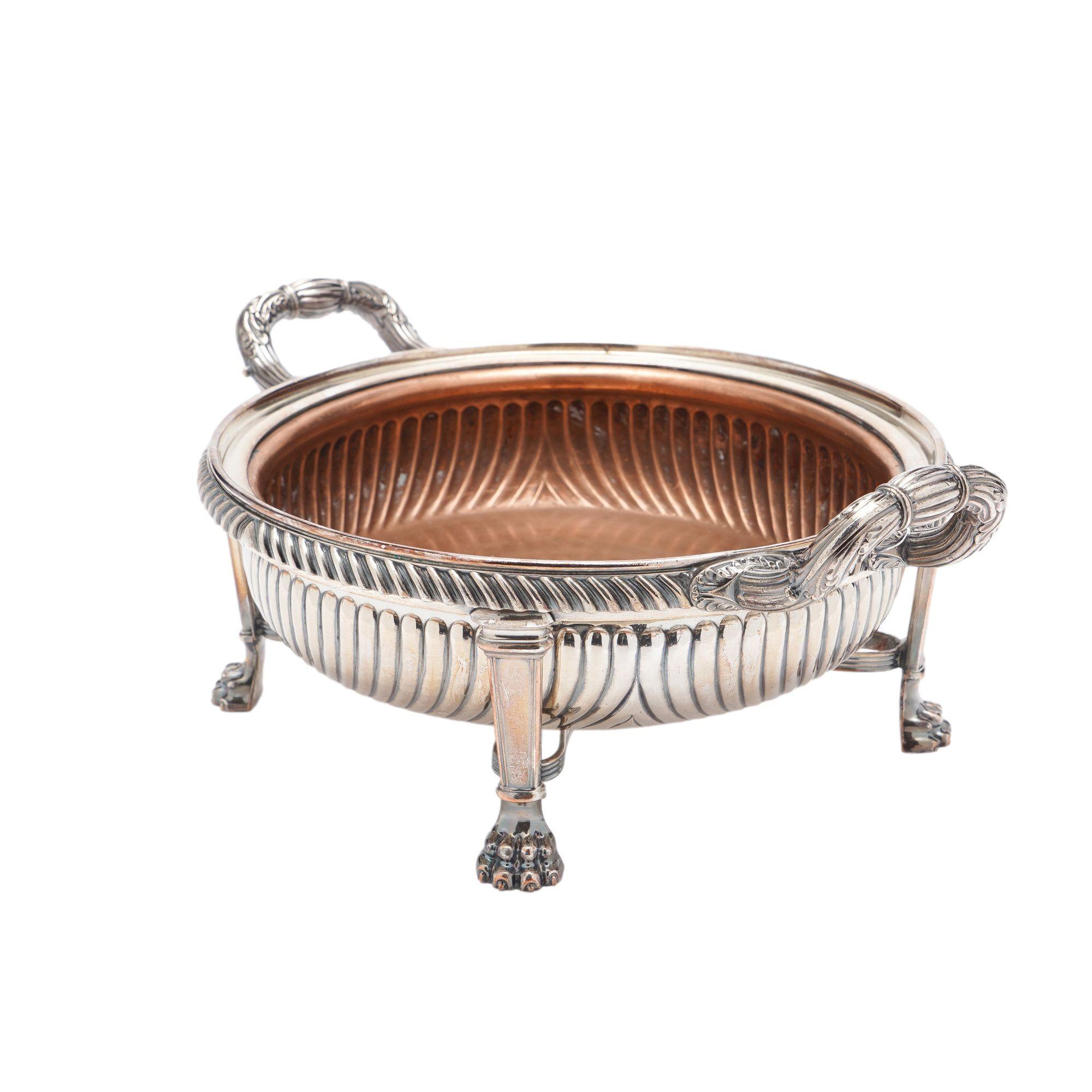 English Sheffield footed serving bowl, c. 1825 For Sale 3