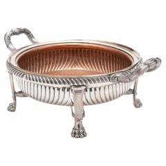 Cuenco inglés con pie de Sheffield, c. 1825