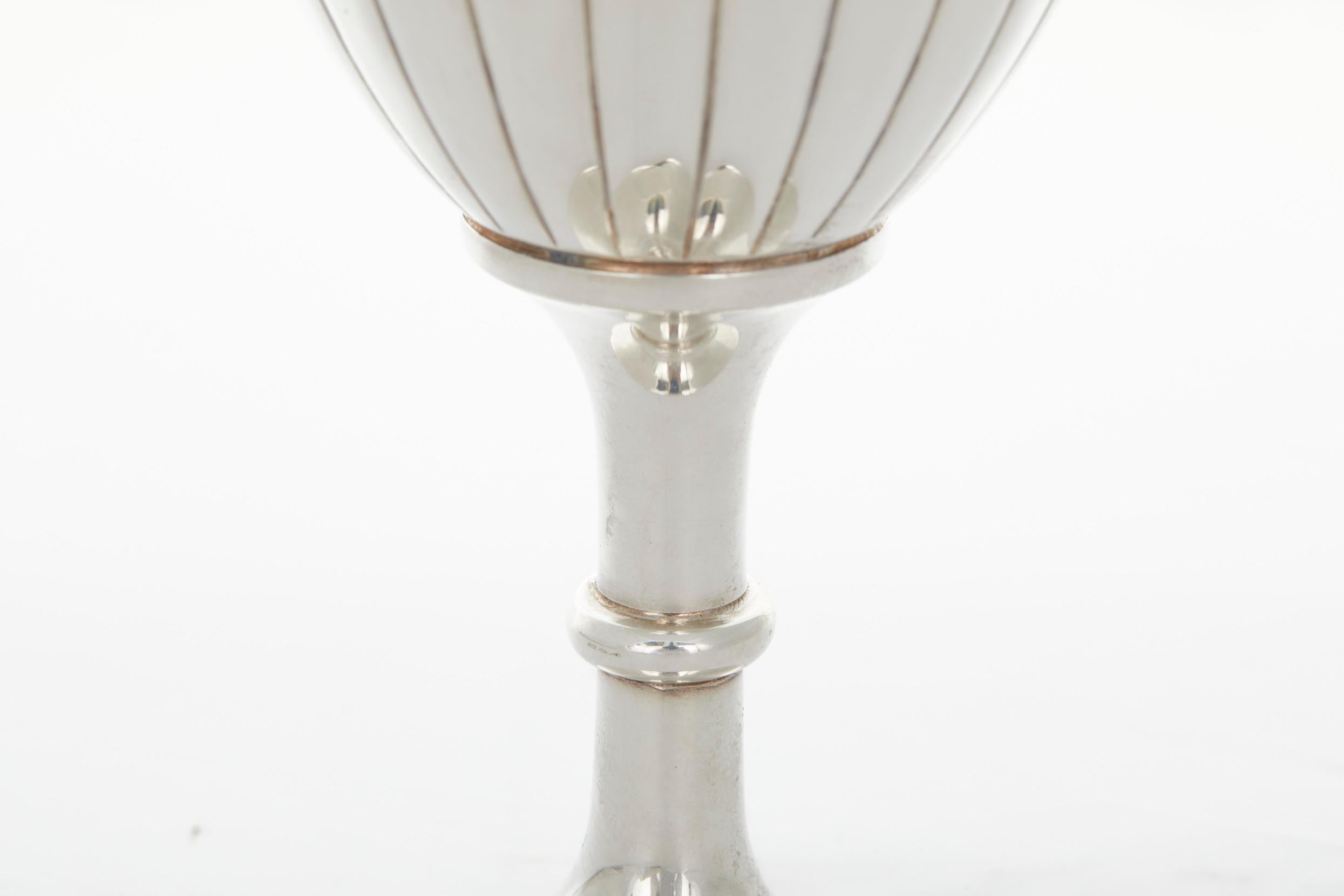 English Sheffield Plate Barware / Tableware Chalice In Good Condition For Sale In Tarry Town, NY