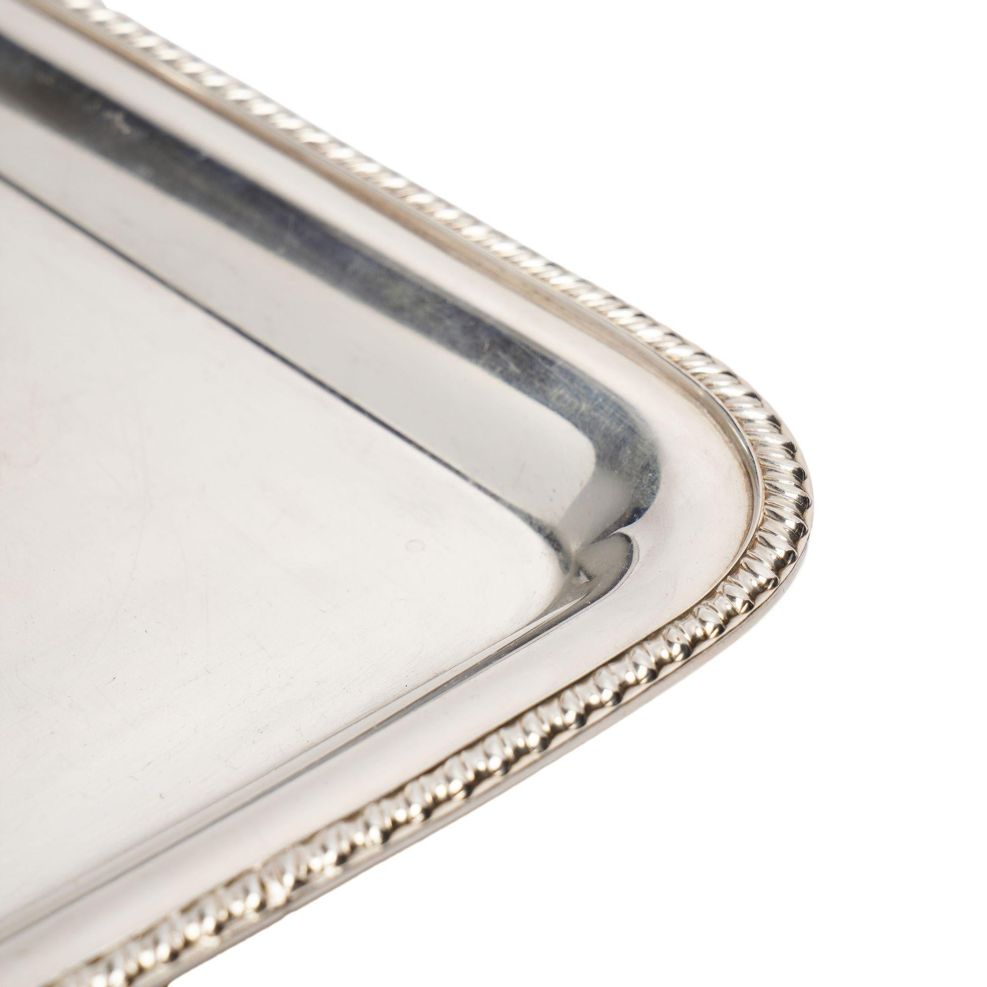 19th Century English Sheffield rectangular tray, c. 1880-93