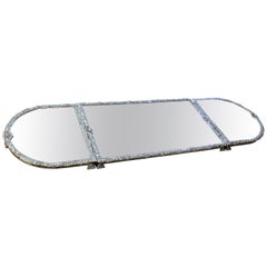 Englische Sheffield-Silberplatte Repro:: Rokoko-Stil Dreiteiliges Spiegelplateau