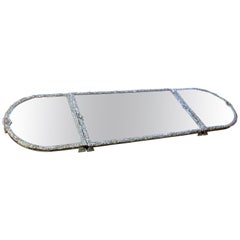 English Sheffield Silver Plate Repro, Rococo Style Three-Section Mirror Plateau