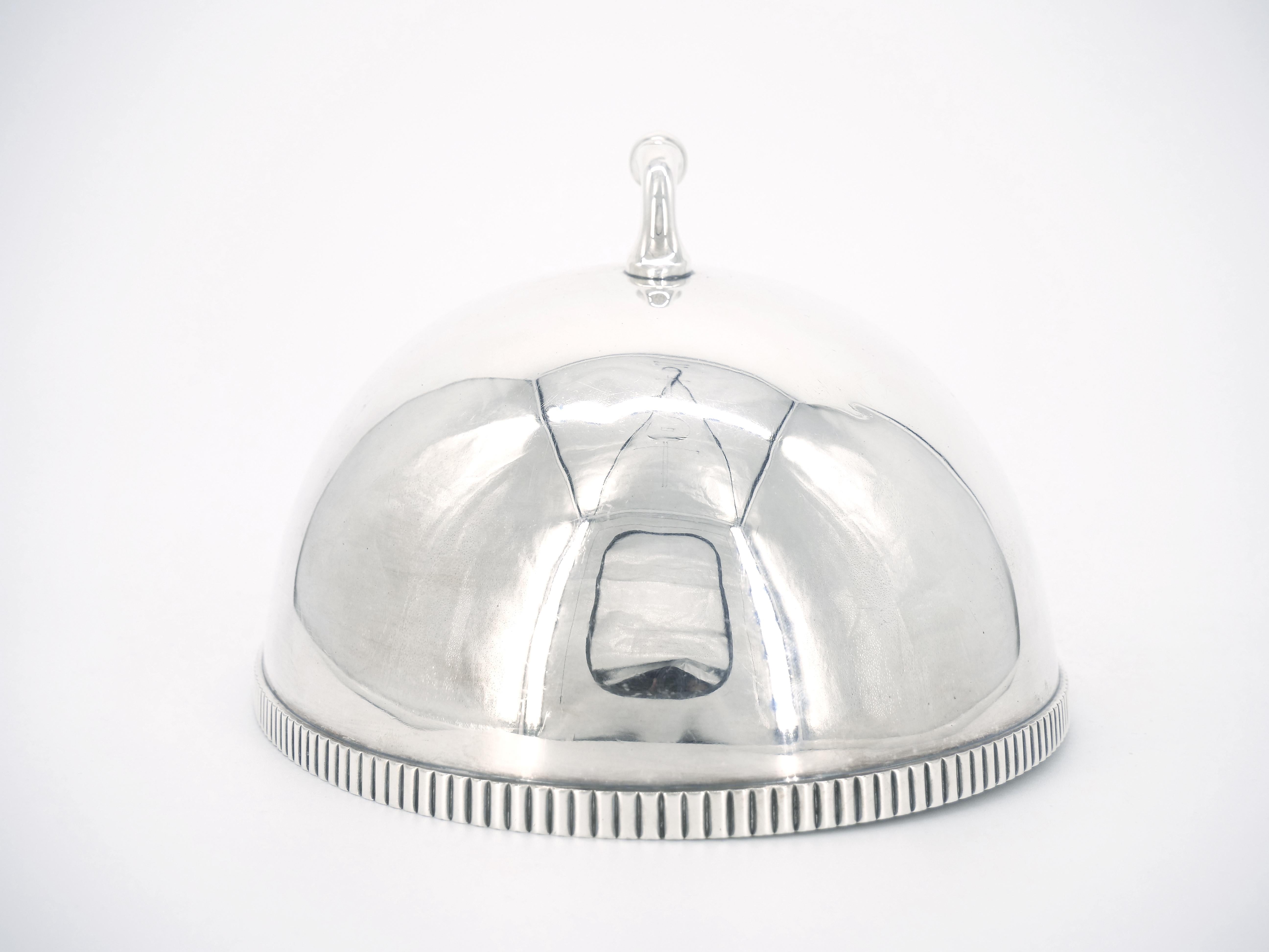English Sheffield Silver Plate Victorian Style Meat Dome  For Sale 2
