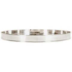 Plateau de bar / vaisselle anglaise en métal argenté Sheffield
