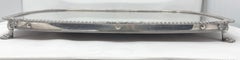 English Sheffield Silver-Plated Footed Mirror Plateau
