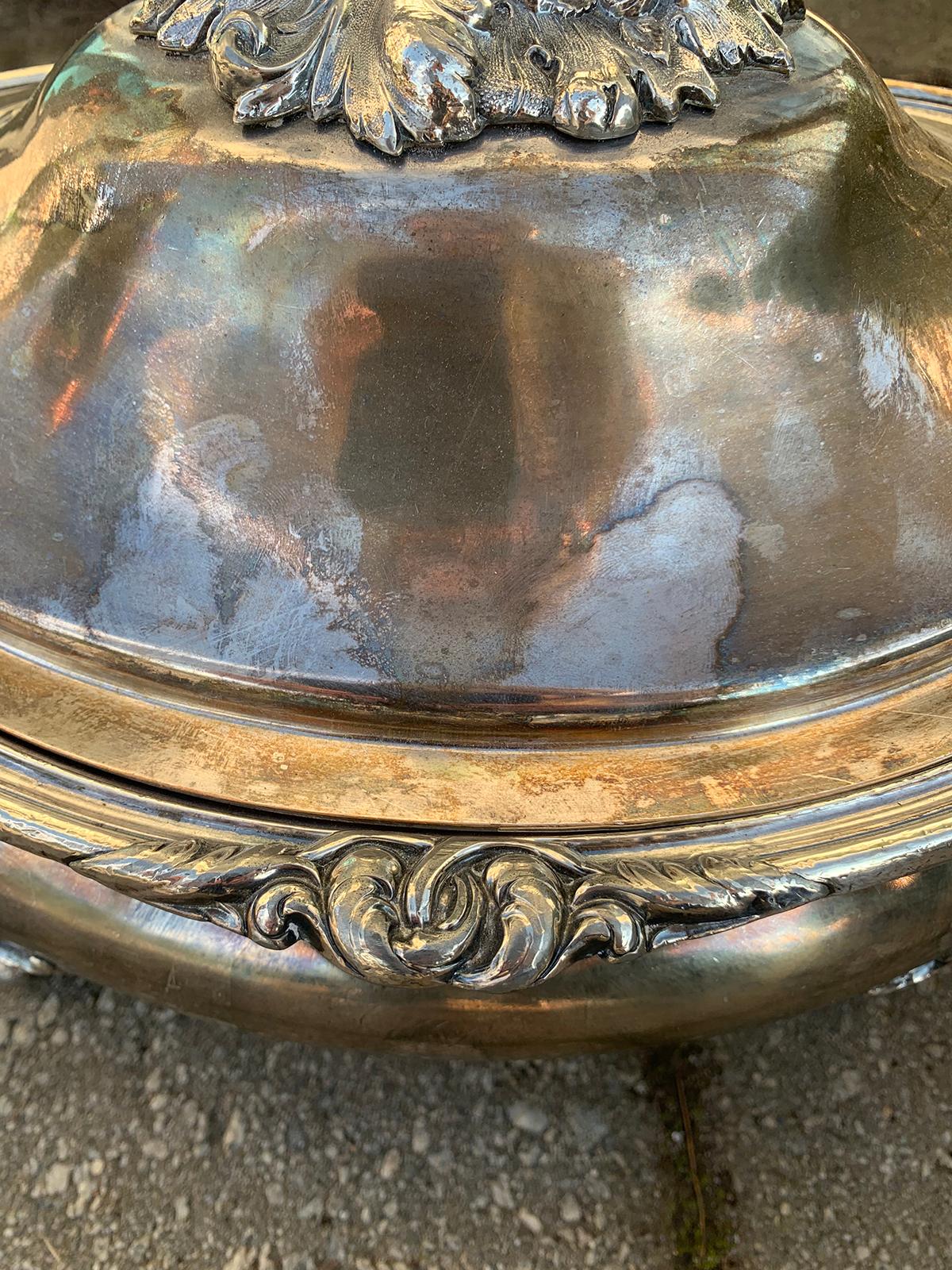 English Sheffield Silver Tureen by James Dixon & Sons, Labeled, circa 1835 For Sale 6
