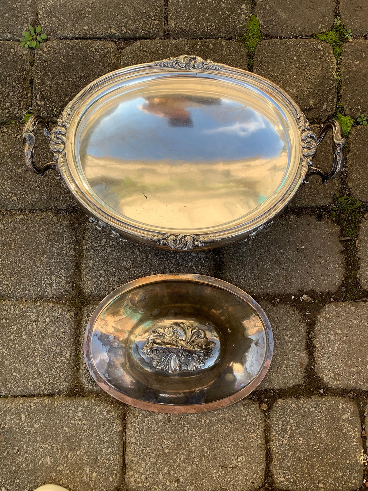 English Sheffield Silver Tureen by James Dixon & Sons, Labeled, circa 1835 For Sale 9
