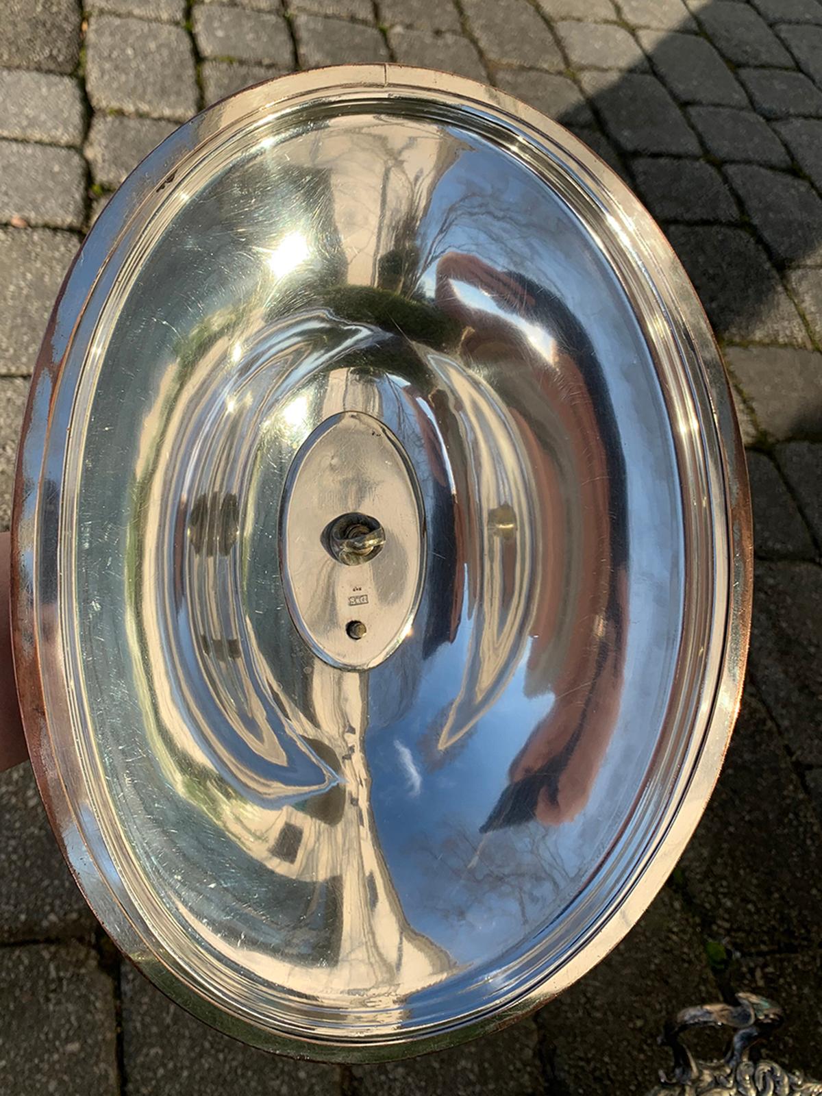 Mid-19th Century English Sheffield Silver Tureen by James Dixon & Sons, Labeled, circa 1835 For Sale