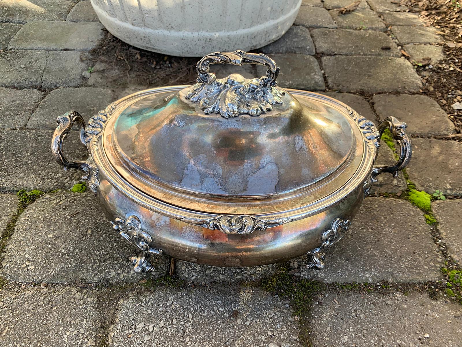 English Sheffield Silver Tureen by James Dixon & Sons, Labeled, circa 1835 For Sale 1