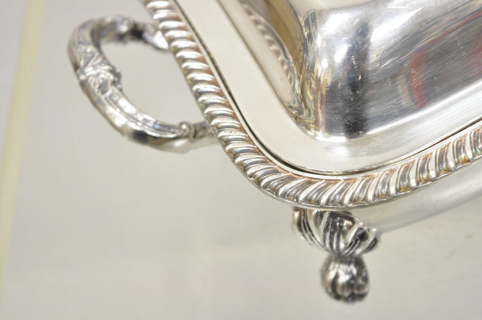 English Sheffield Victorian Silver Plated Lidded Food Warmer Serving Platter For Sale 1