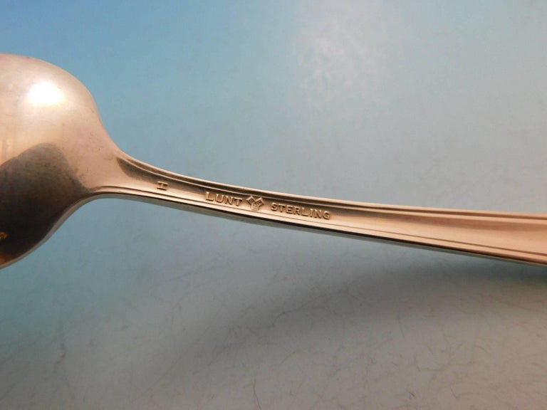 English Shell by Lunt Sterling Silver Flatware Set for 12 Service 64 ...