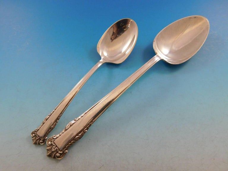 English Shell by Lunt Sterling Silver Flatware Set for 12 Service 64 ...