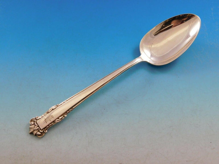 English Shell by Lunt Sterling Silver Flatware Set Service 84 Pcs M ...