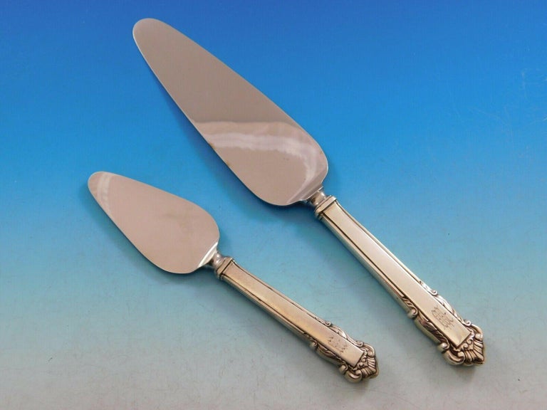 English Shell by Lunt Sterling Silver Flatware Set Service 84 Pcs M ...