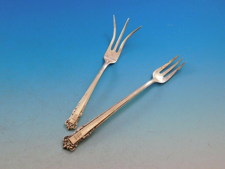 English Shell by Lunt Sterling Silver Flatware Set Service 84 Pcs M ...