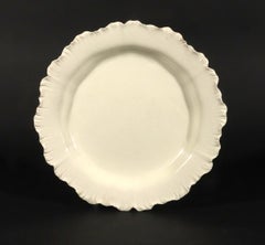 English Shell-edge Creamware Pottery Plate