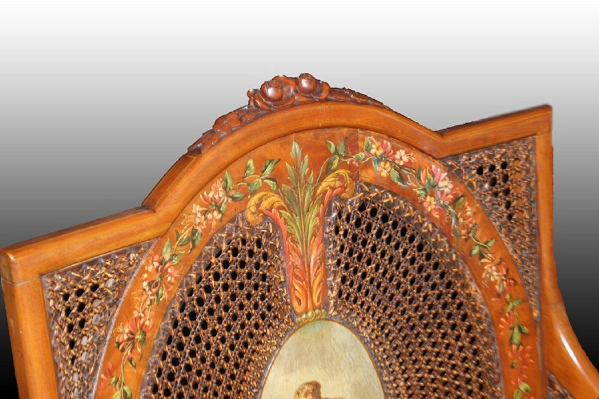 Englischer Sheraton-Sessel aus den frühen 1800er Jahren, aus Mahagoniholz (19. Jahrhundert) im Angebot