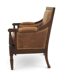English Sheraton Mahogany Arm Chair