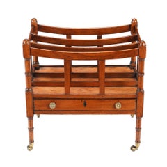 English Sheraton Mahogany Canterbury, c. 1800-20