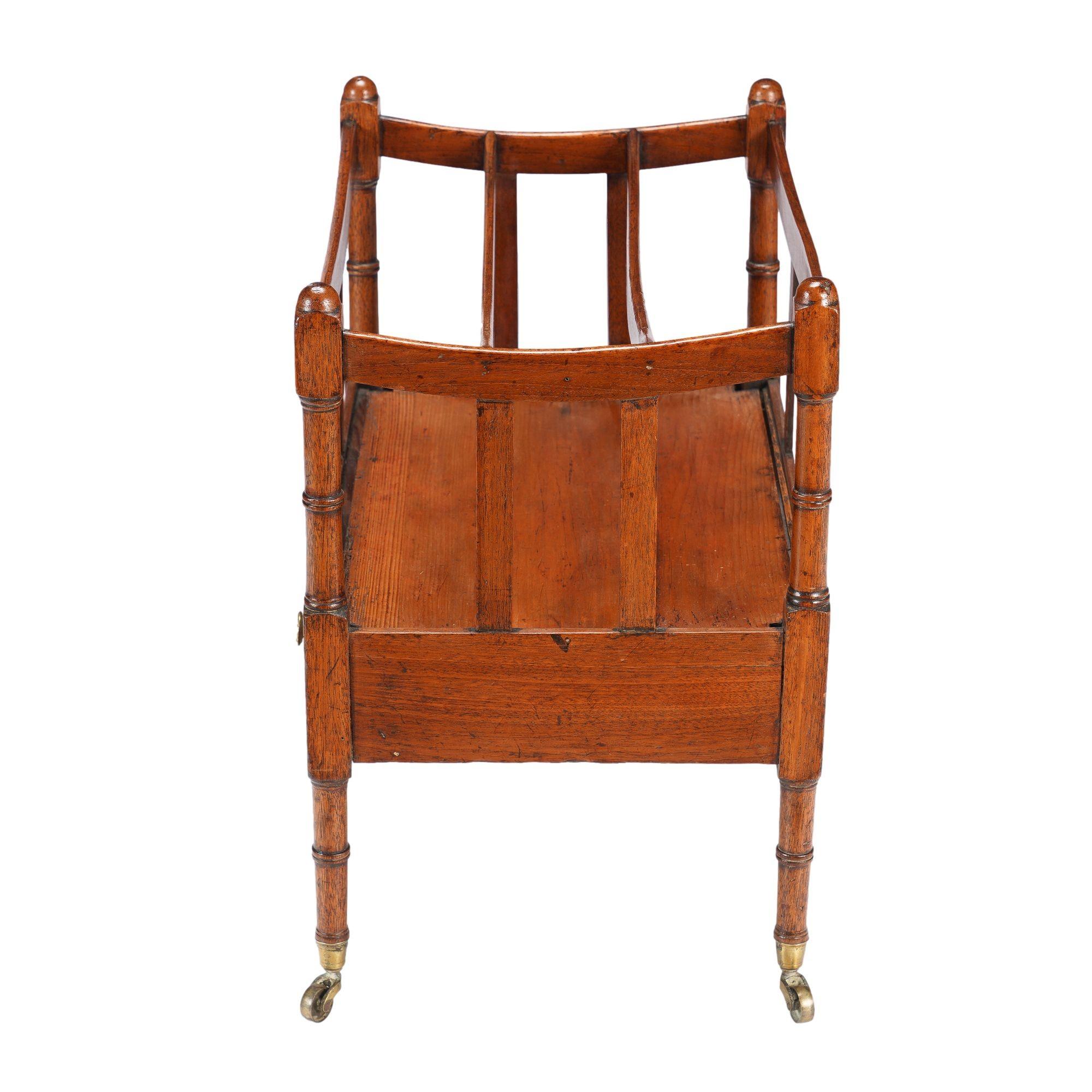 British English Sheraton Mahogany Canterbury, c. 1800-20