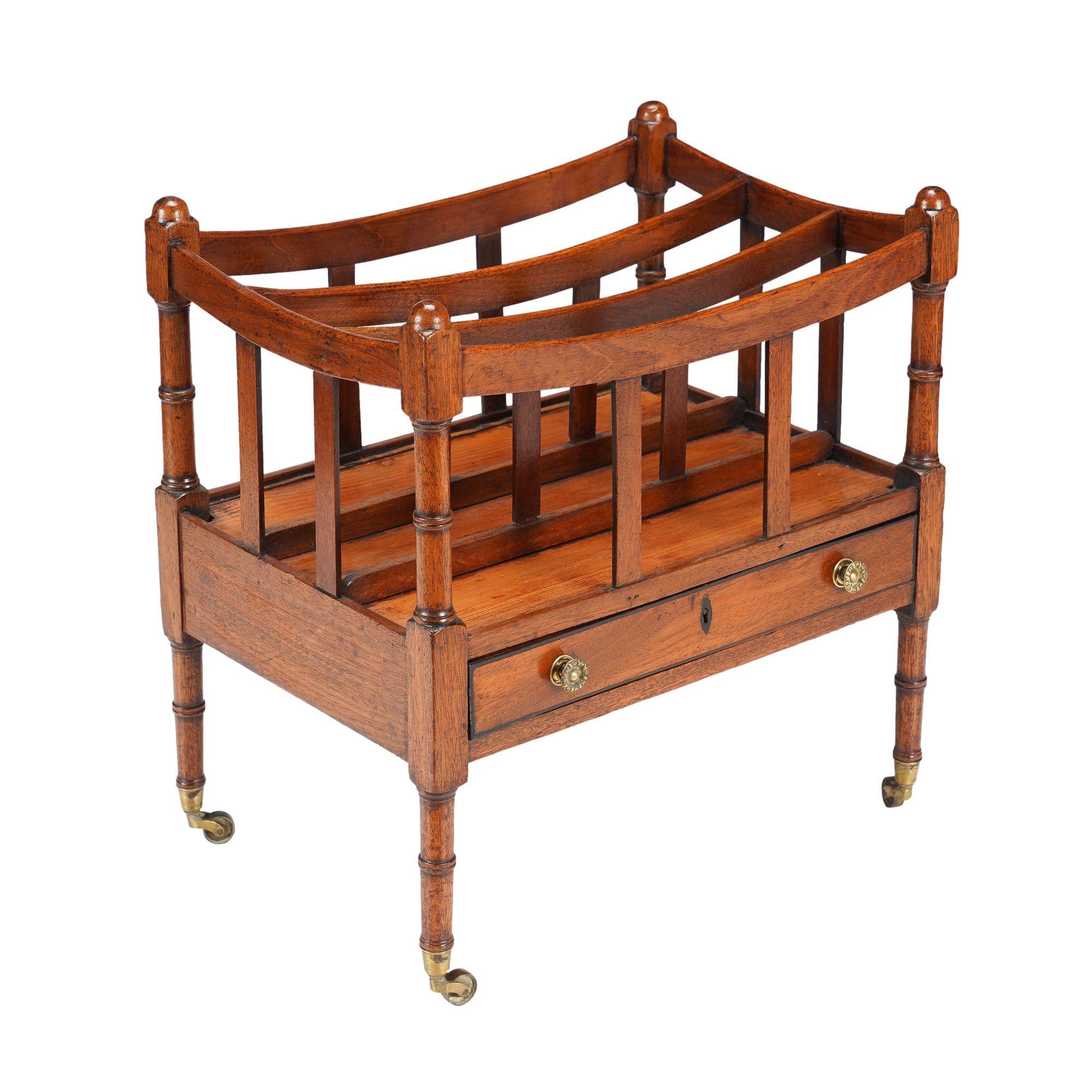 English Sheraton Mahogany Canterbury, c. 1800-20 2