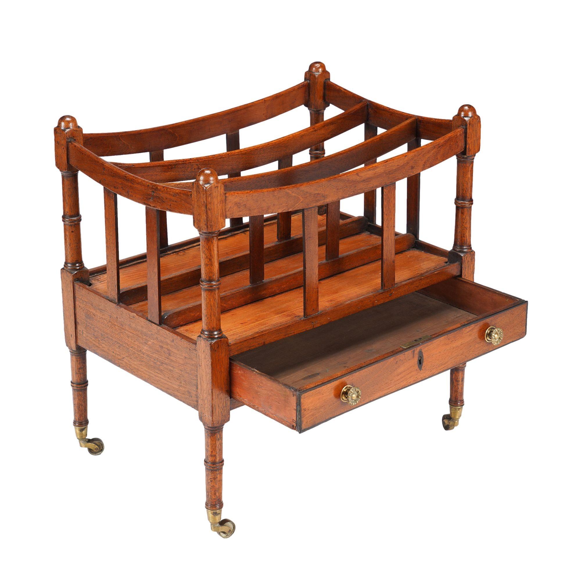English Sheraton Mahogany Canterbury, c. 1800-20 3