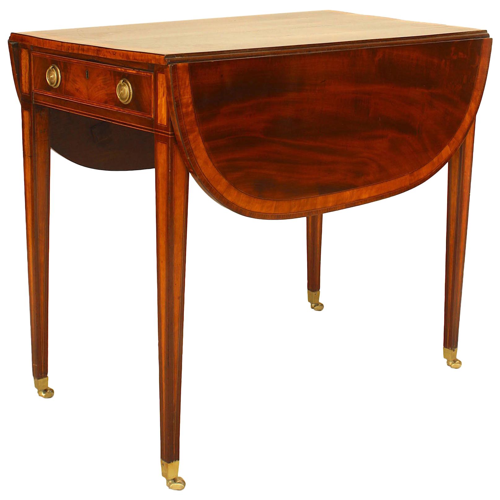 English Sheraton Style '18th Century' Pembroke Table