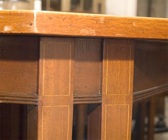 English Sheraton Style Mahogany Dining Table For Sale 5