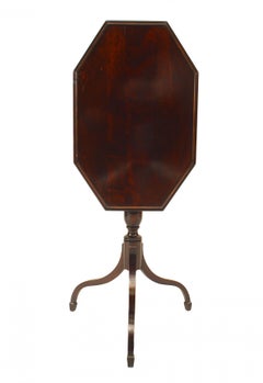 English Sheraton Style Mahogany End Table