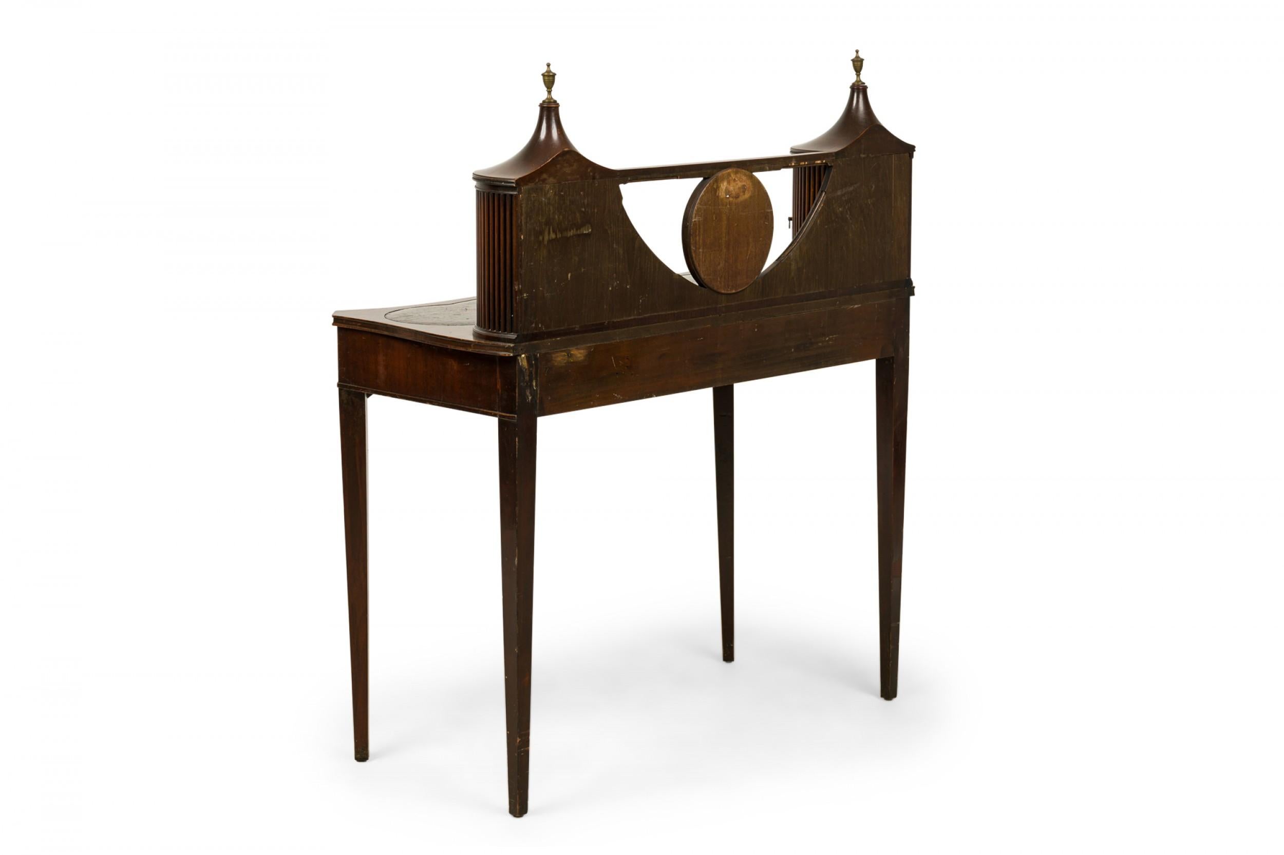 19th Century English Sheraton Style Mahogany Vanity / Desk For Sale