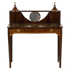 English Sheraton Style Mahogany Vanity / Desk