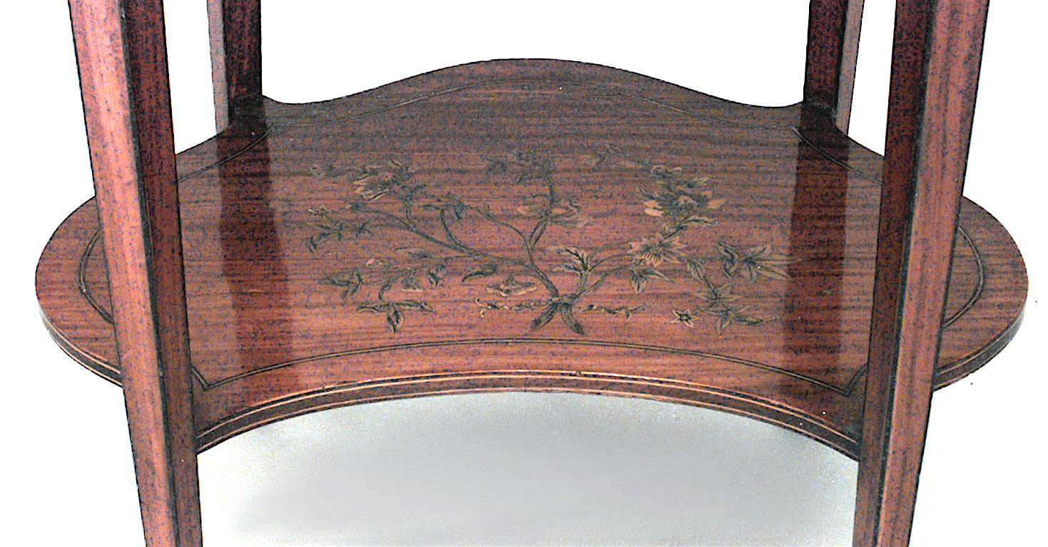 XIXe siècle Table d'extrémité en bois de citronnier anglais Sheraton en vente