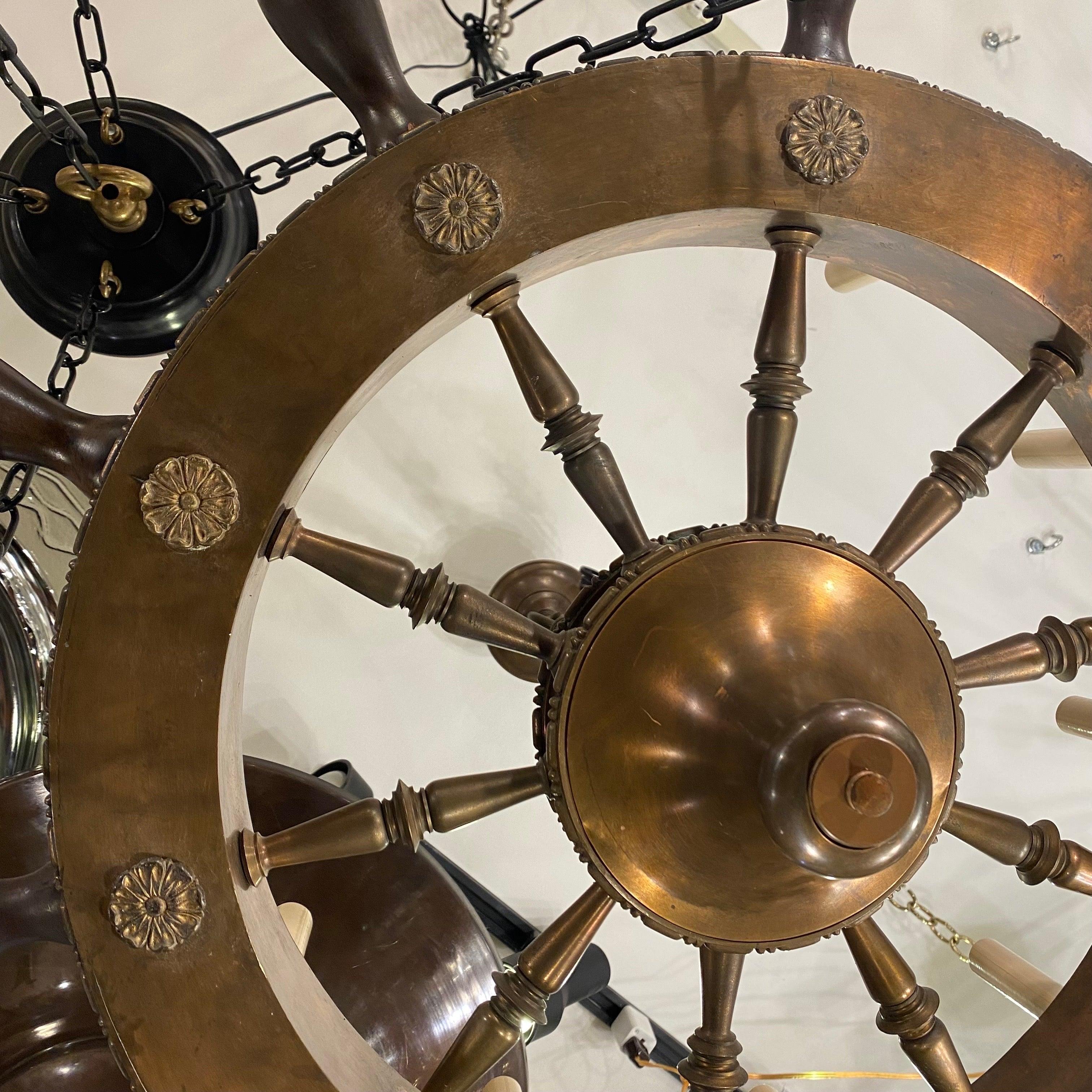 ship wheel ceiling light