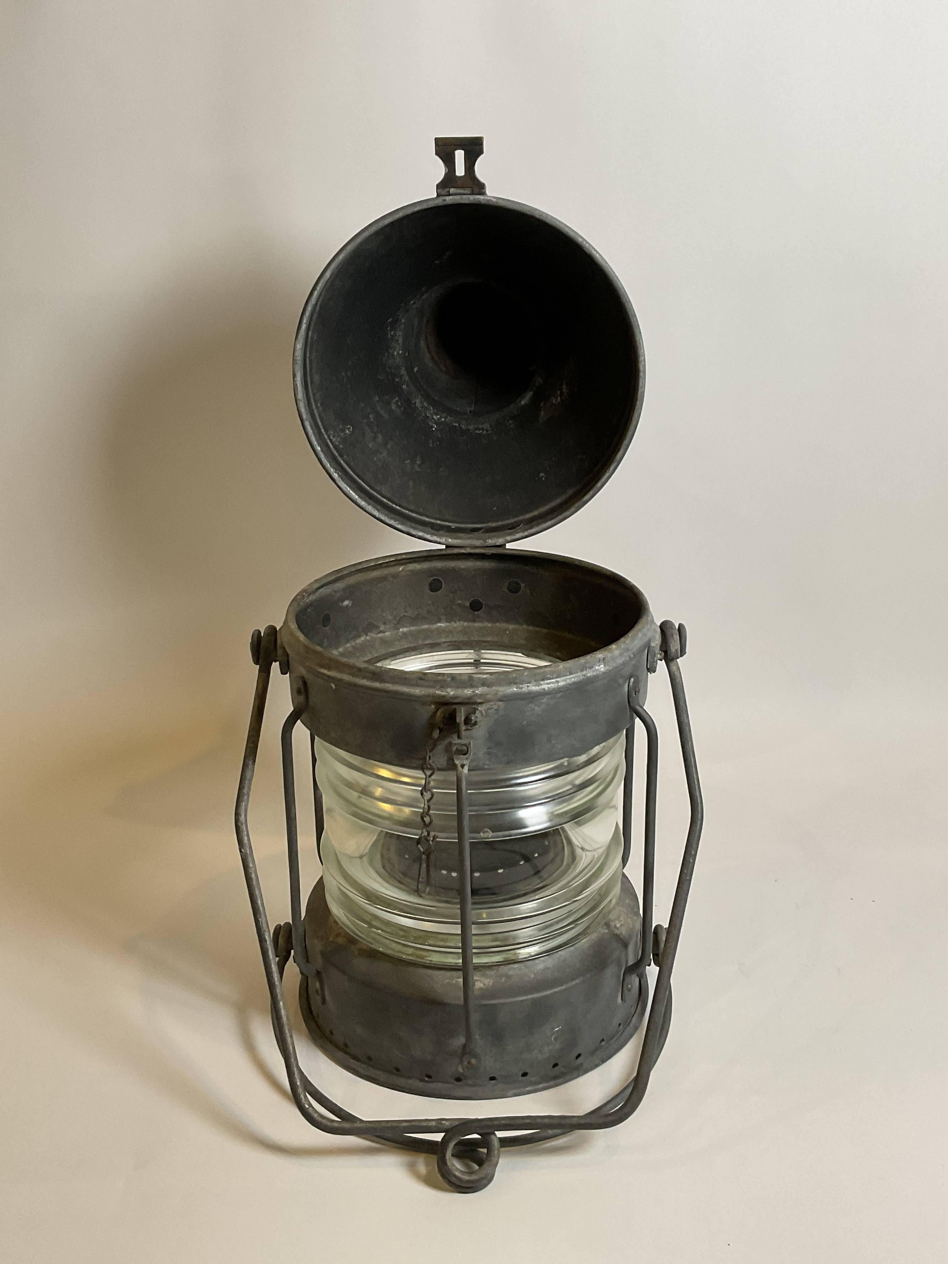 English Ships Anchor Lantern By Meteorite For Sale 5