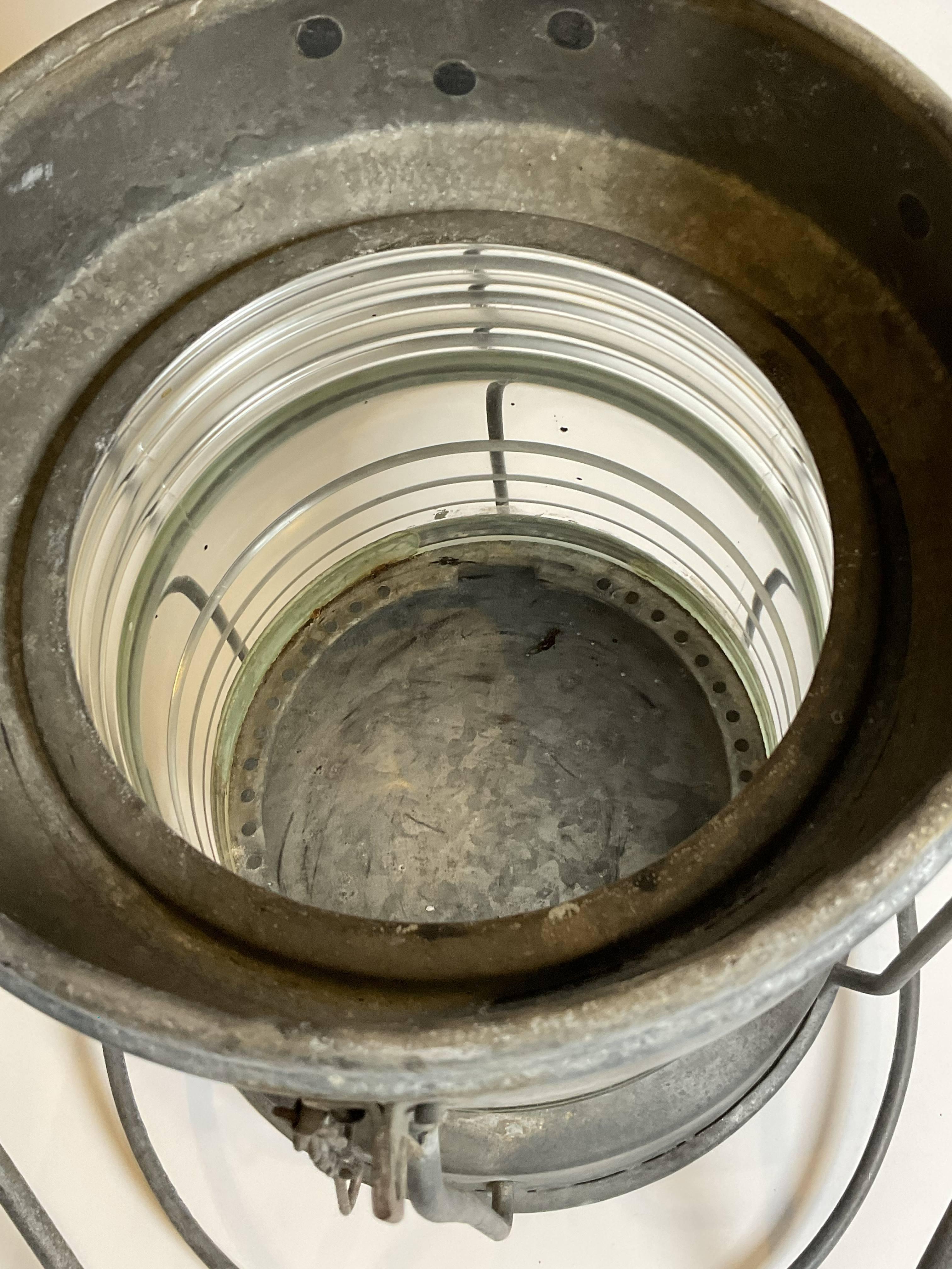 North American English Ships Anchor Lantern By Meteorite For Sale