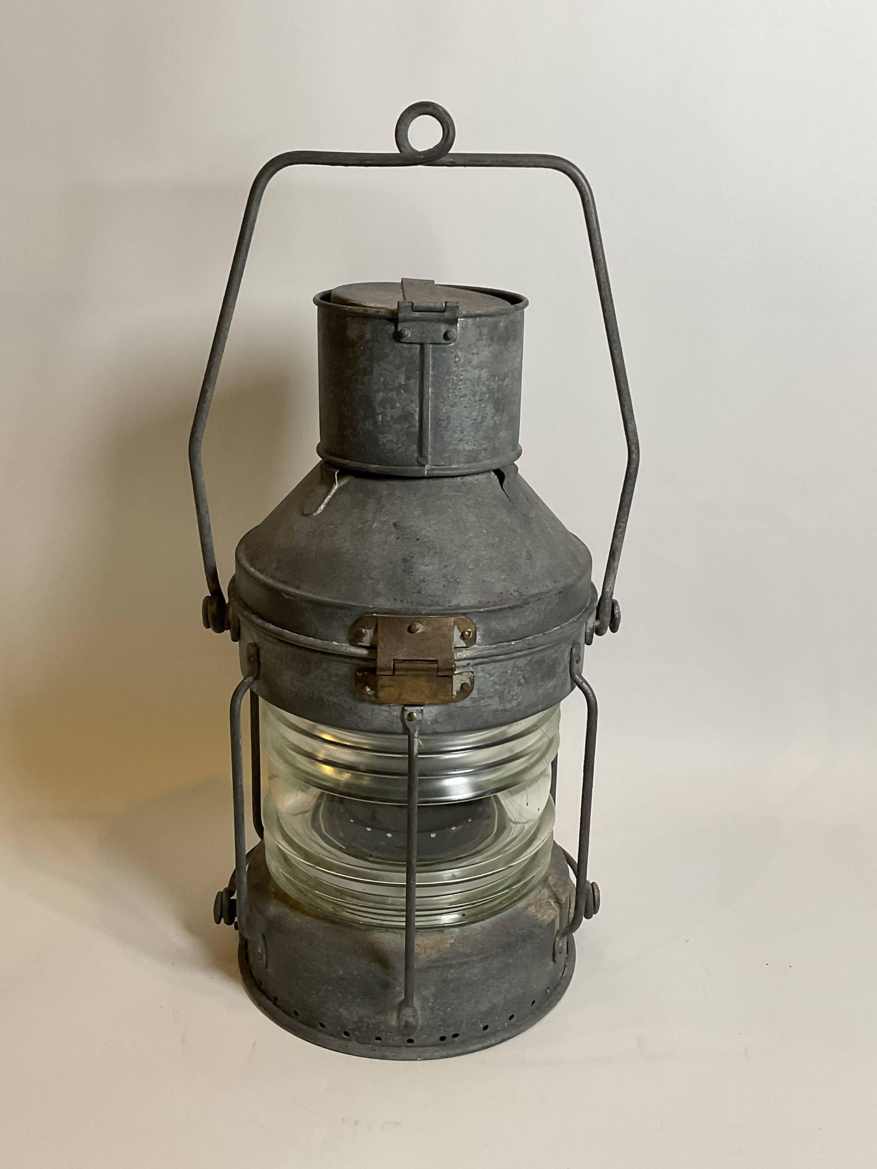 English Ships Anchor Lantern By Meteorite For Sale 3