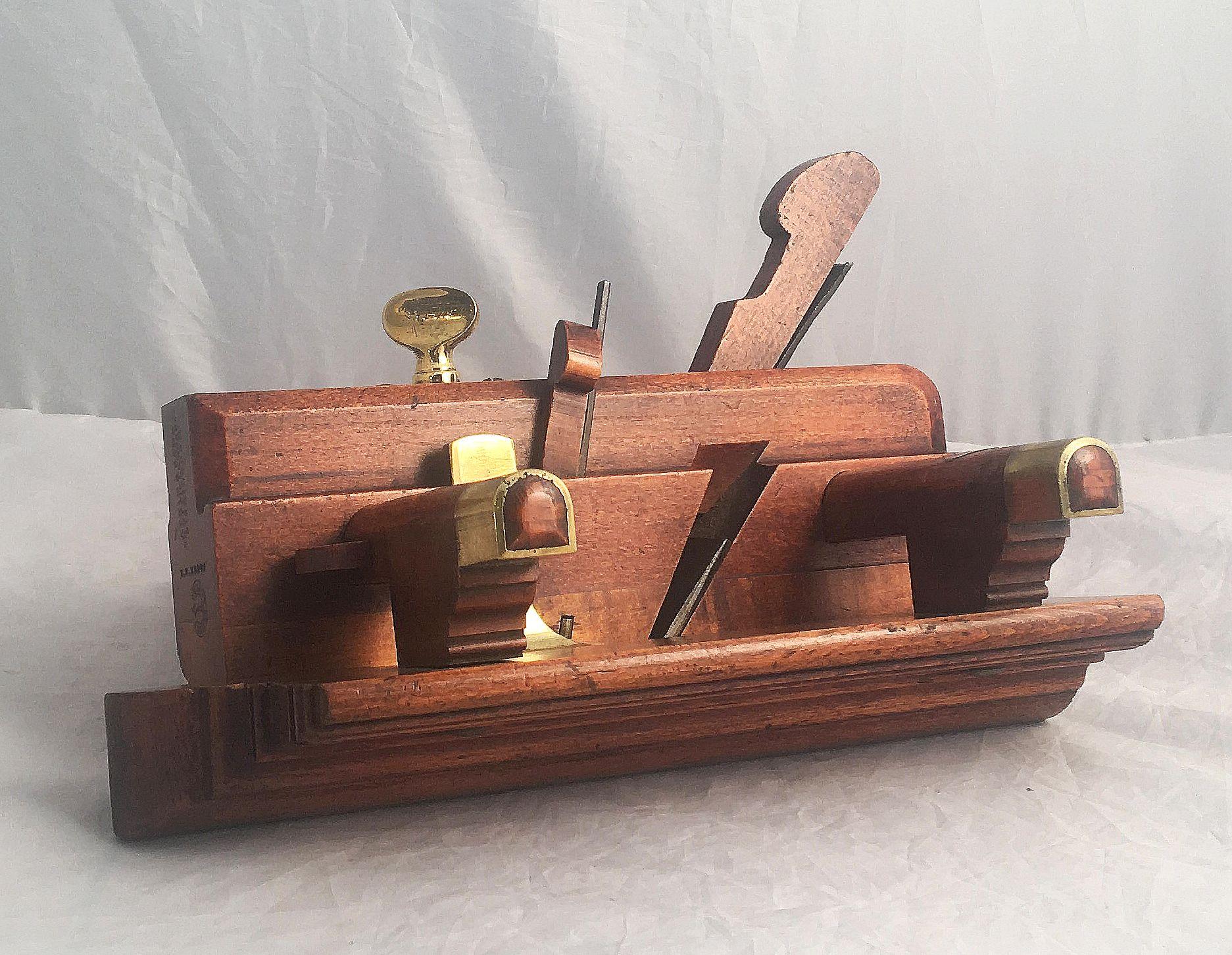English Shipwright's or Carpenter's Sash Fillister Plane by Atkin and Sons For Sale 6