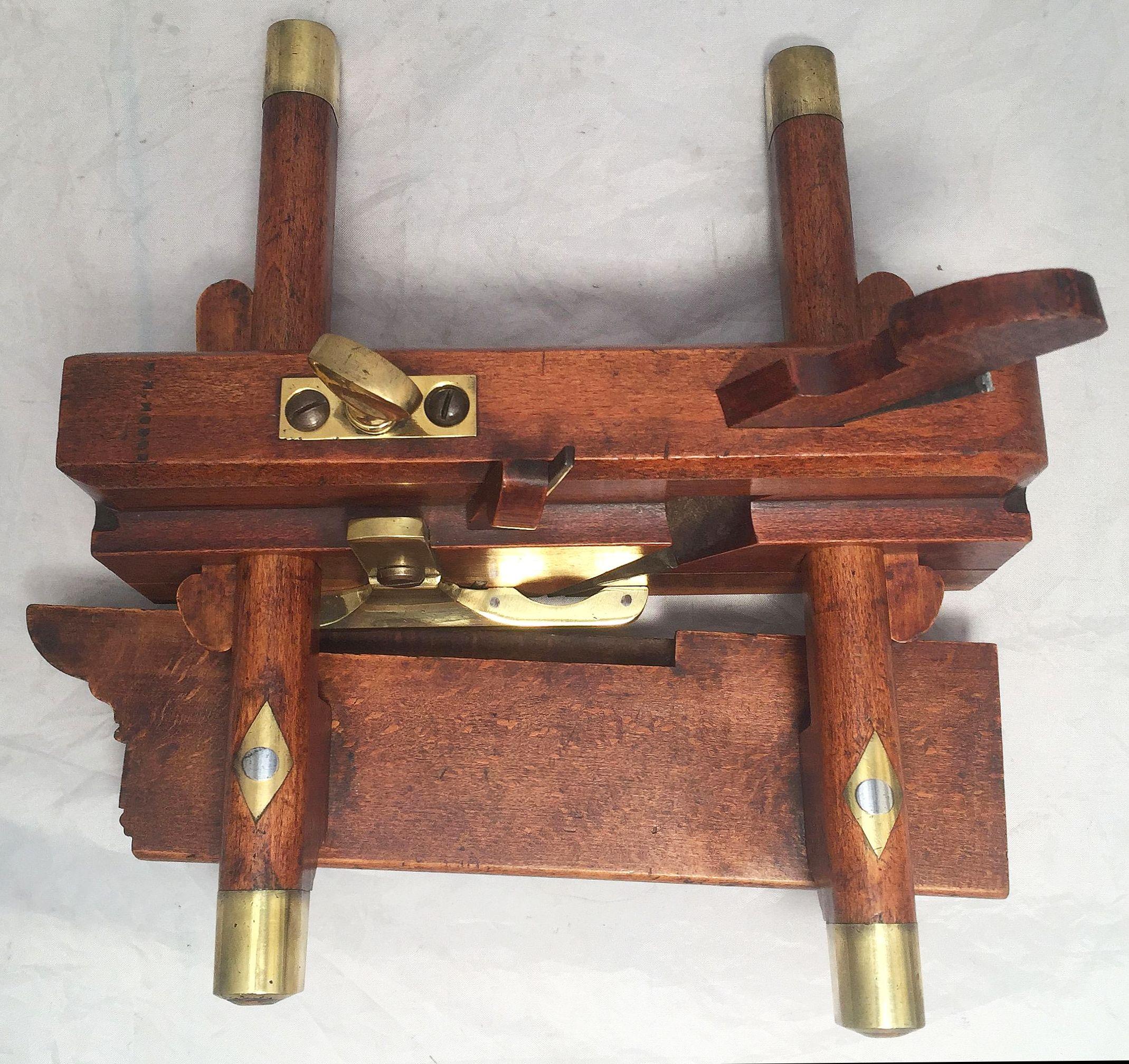 Early 20th Century English Shipwright's or Carpenter's Sash Fillister Plane by Atkin and Sons For Sale