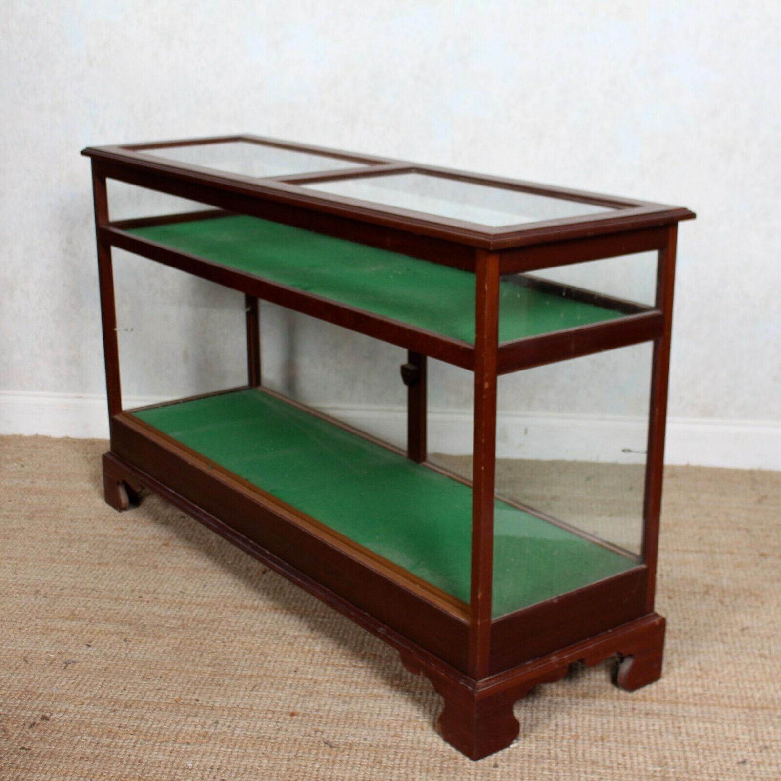 English Shop Display Cabinet Glazed Mahogany 19th Century Glass For Sale 4