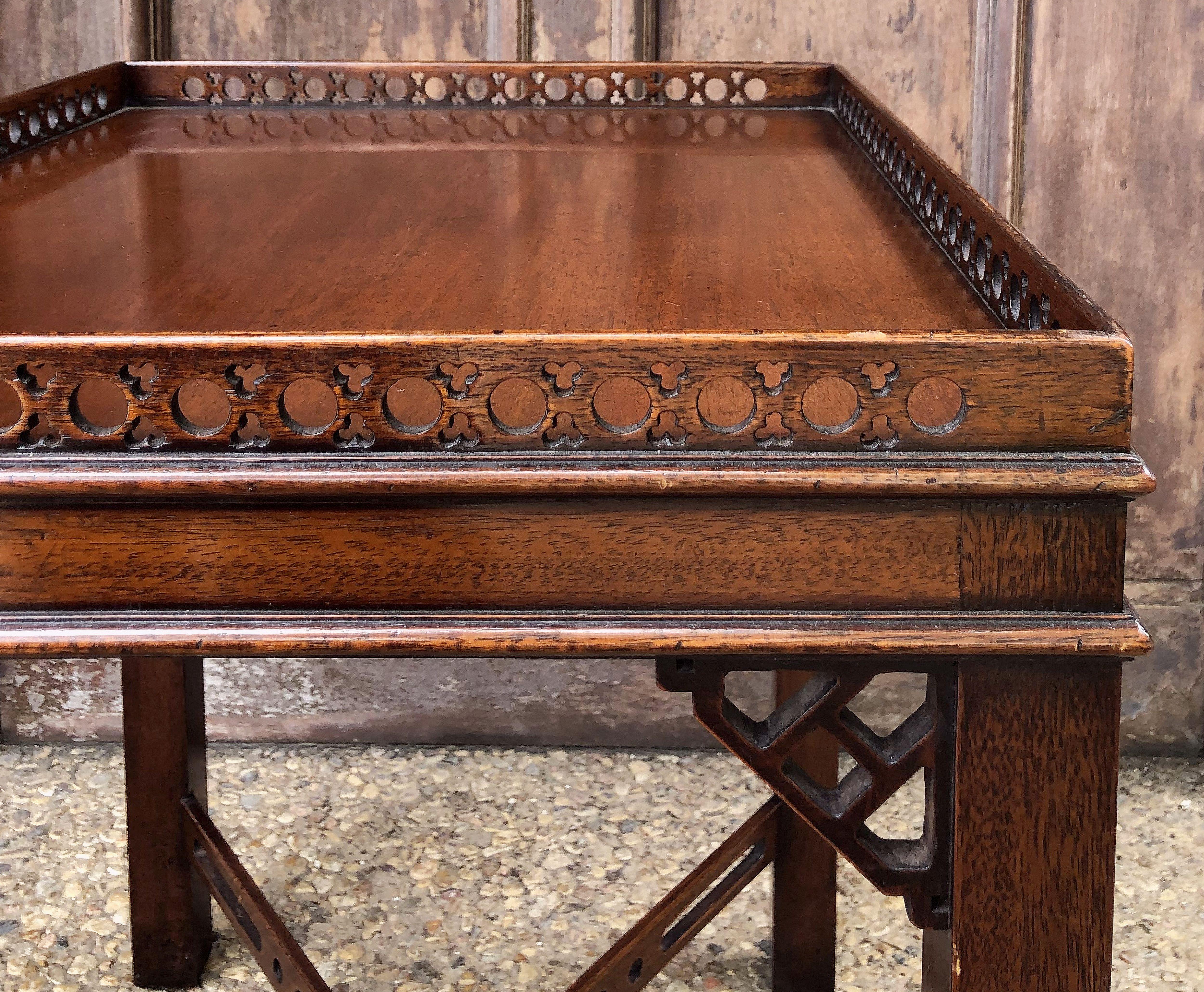 English Side or End Table of Mahogany in the Chippendale Style 2