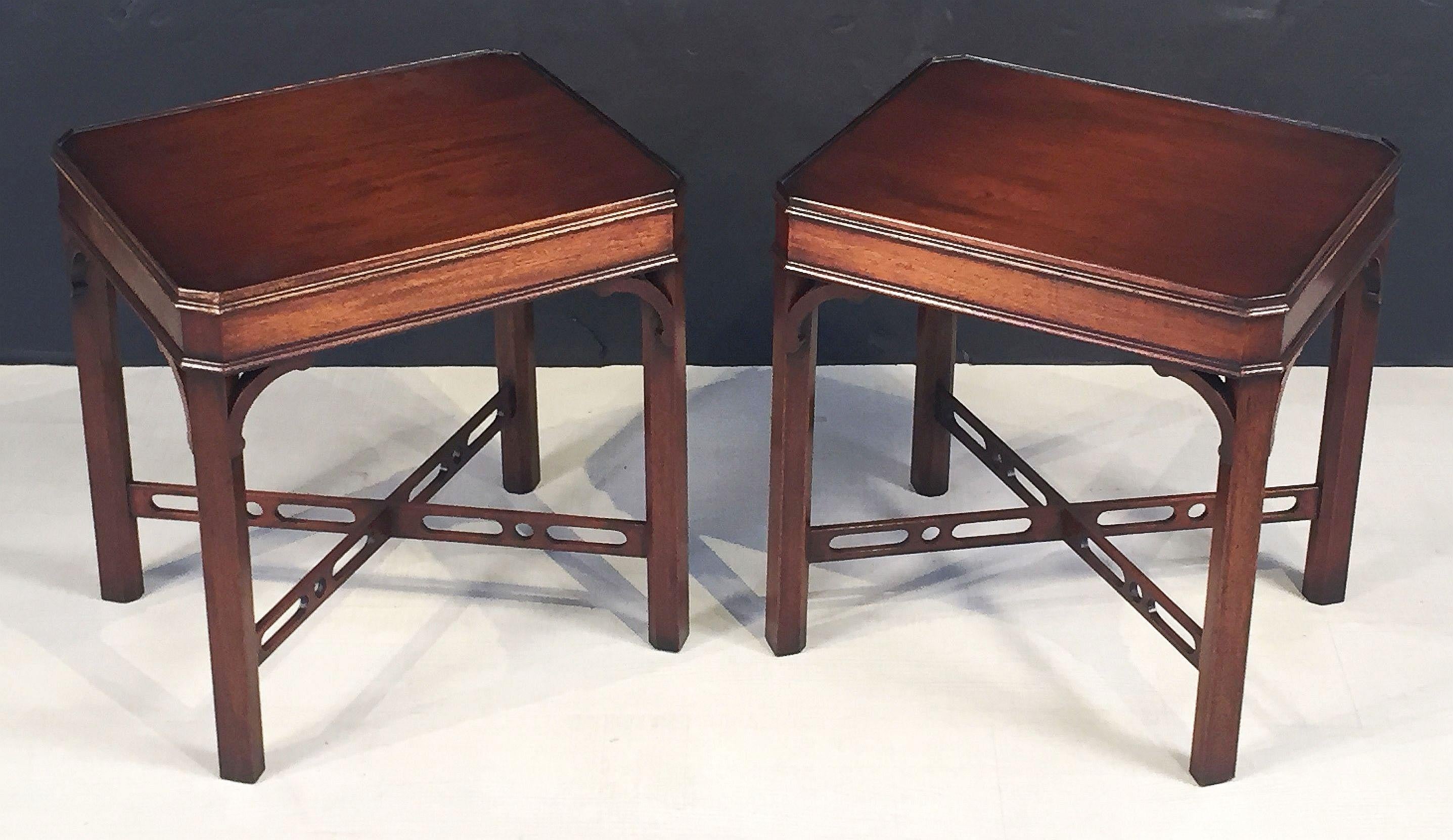 Wood English Side or End Tables of Mahogany 'Individually Priced'